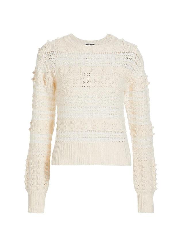 Womens Lo Mixed Knit Wool-Blend Sweater Product Image