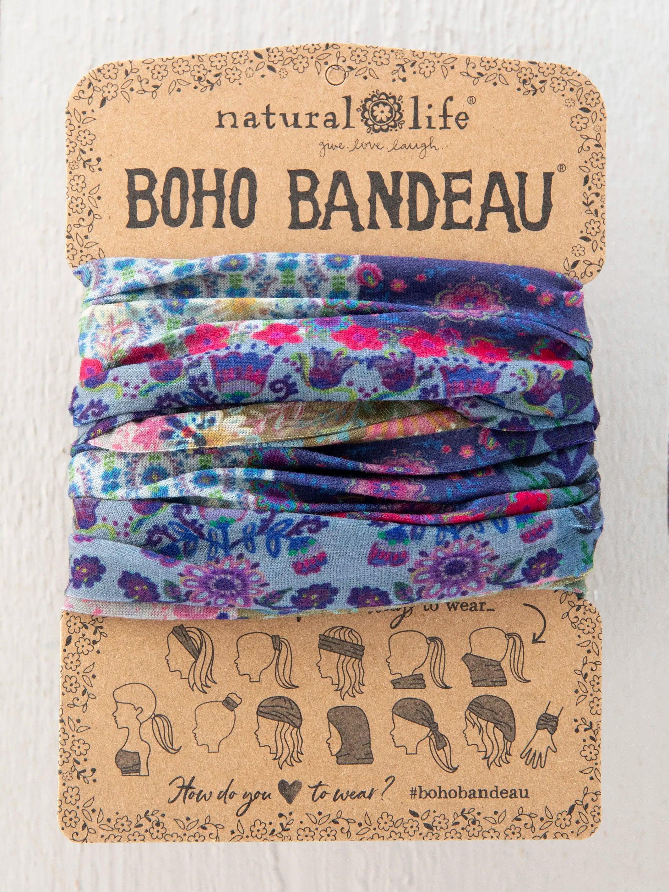 Full Boho Bandeau® Headband - Mandala Borders Patchwork Product Image