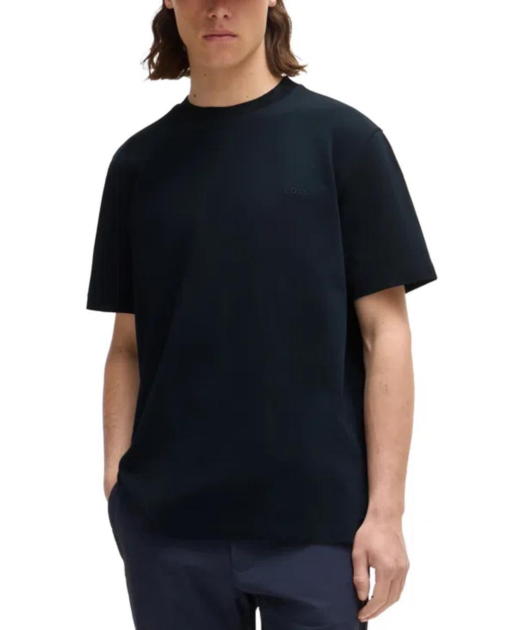 Mens Cotton Jersey T-Shirt with Logo Detail Product Image