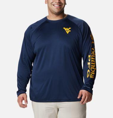 Columbia Men's Collegiate PFG Terminal Tackle Long Sleeve Shirt - Big - West Virginia- Product Image