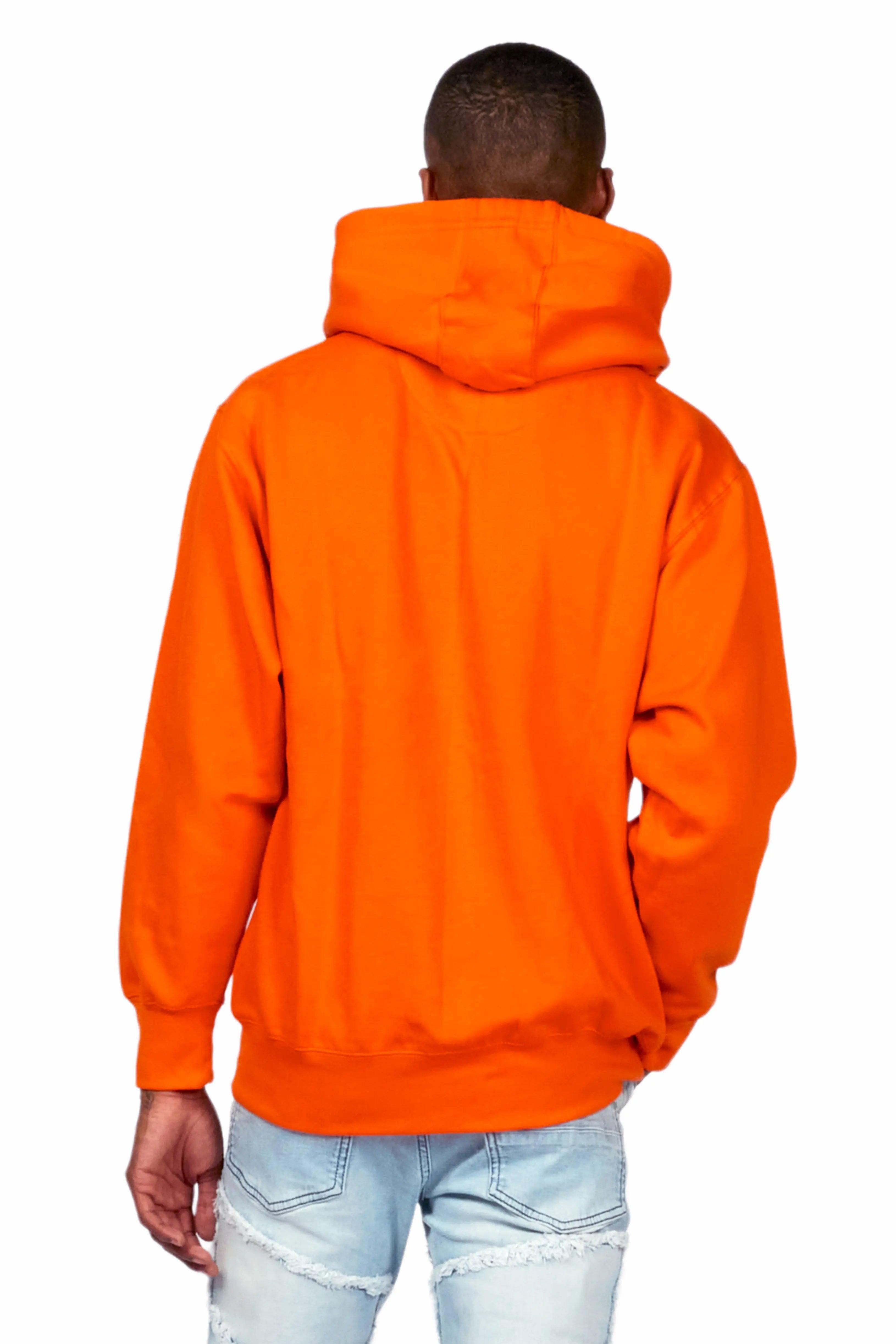 Thierry Orange Graphic Hoodie Male Product Image