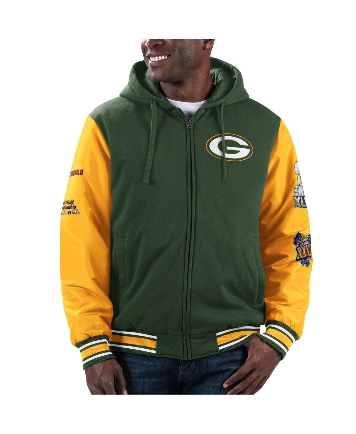 Mens G-iii Sports by Carl Banks Green Green Bay Packers Player Option Full-Zip Hoodie Jacket - Green Product Image