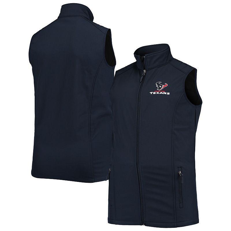 Mens Dunbrooke Navy Houston Texans Big & Tall Archer Softshell Full-Zip Vest Blue Product Image