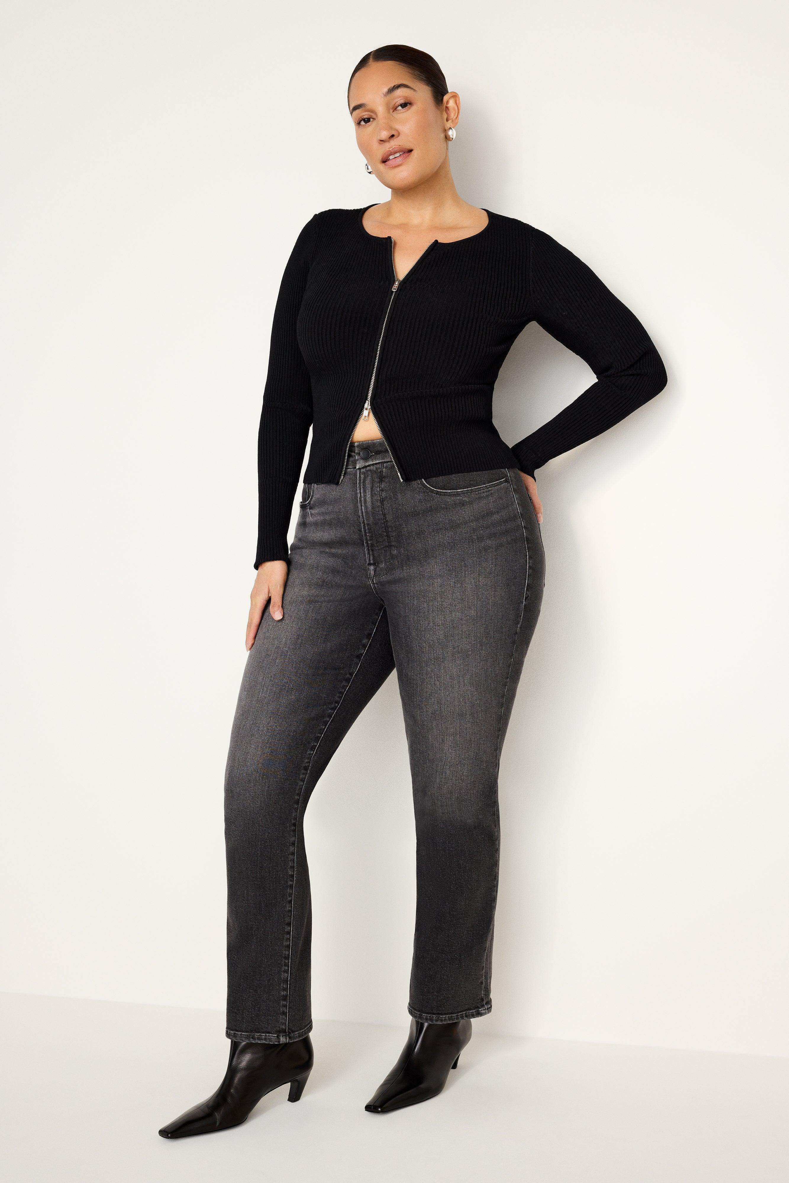 GOOD LEGS STRAIGHT LIGHT COMPRESSION JEANS | BLACK266 Product Image