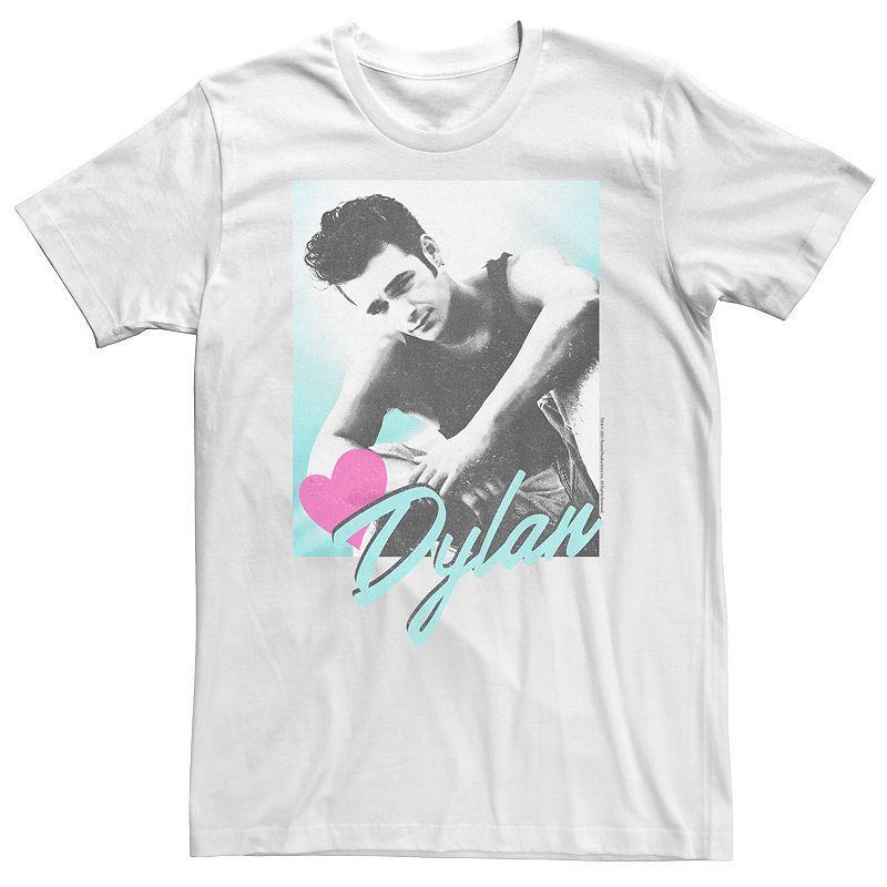 Big & Tall Beverly Hills 90210 Dylan McKay Heart Portrait Tee, Mens Product Image