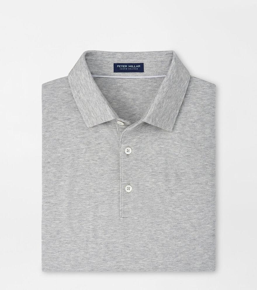 Peter Millar Mens Excursionist Flex Polo | Color: Gale Grey | Size: XXL Product Image