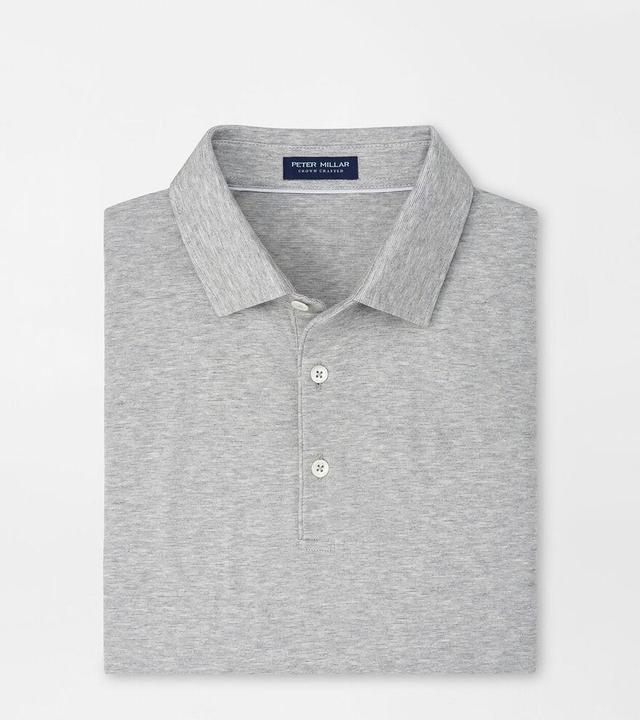 Peter Millar Mens Excursionist Flex Polo | Color: Gale Grey | Size: XXL Product Image