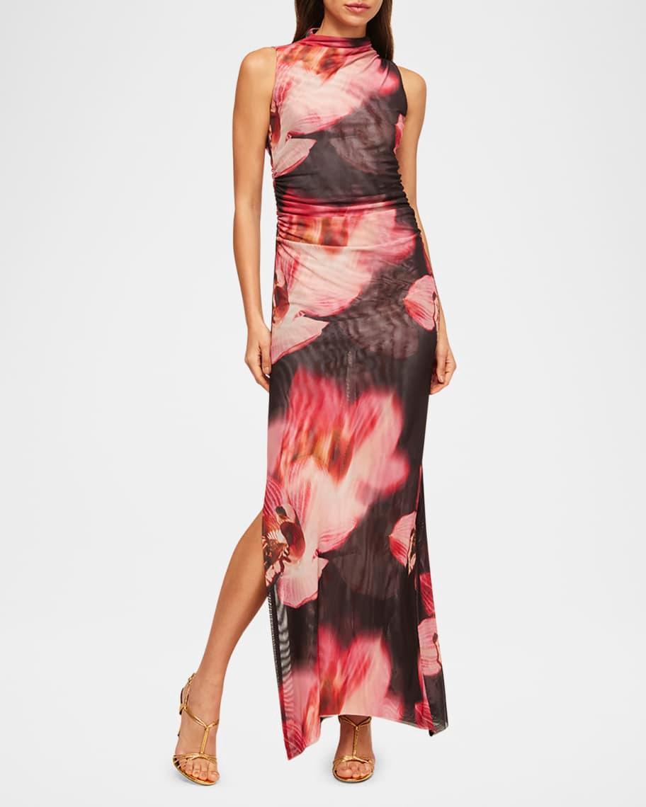 Athena Floral Mesh Maxi Dress Product Image