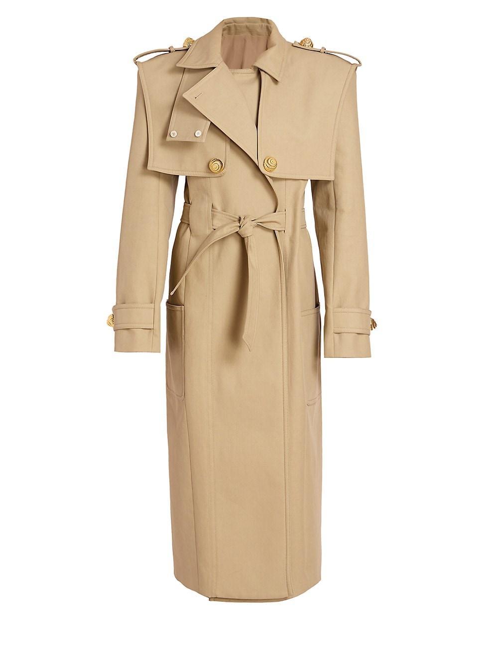 Womens Tailored Belted Trench Coat product image