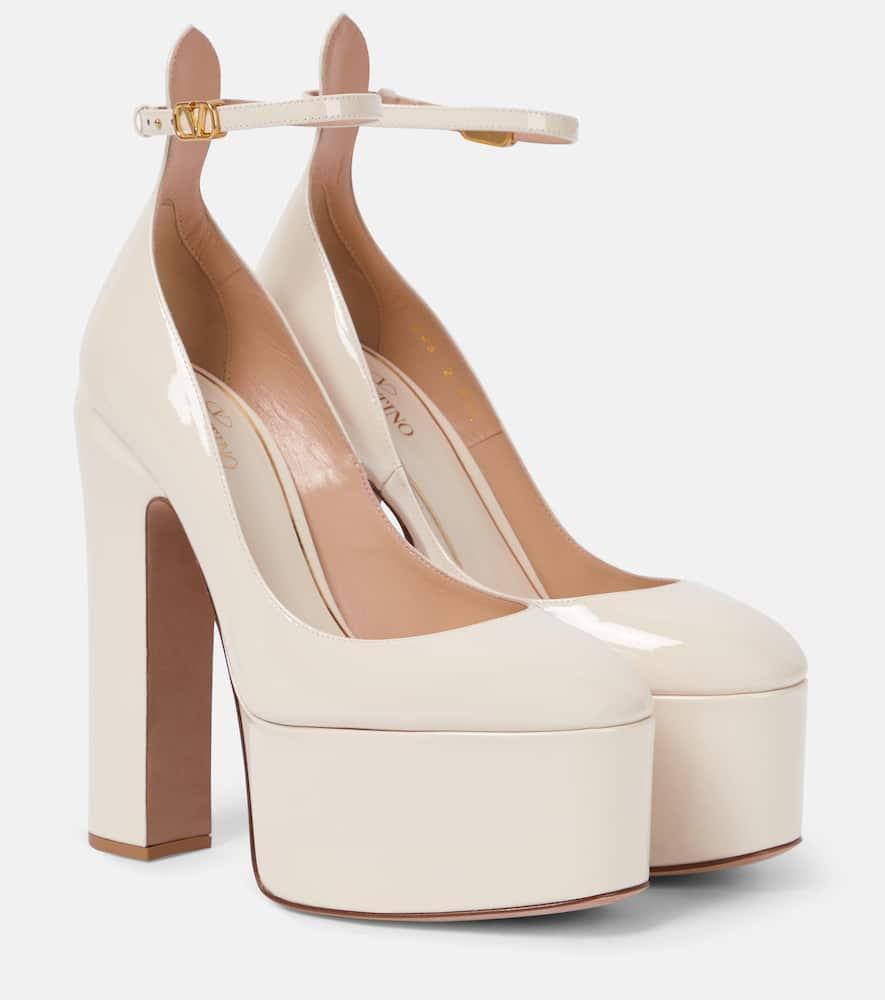 Tan-go 155mm Platform Pumps In White Product Image