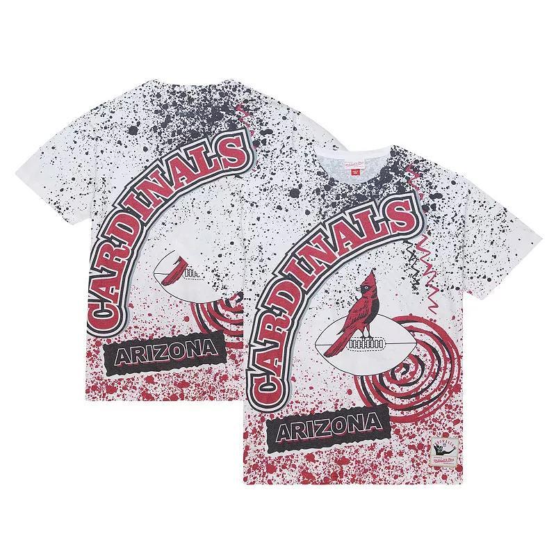 Mens Mitchell & Ness Arizona Cardinals Team Burst Sublimated T-Shirt Product Image