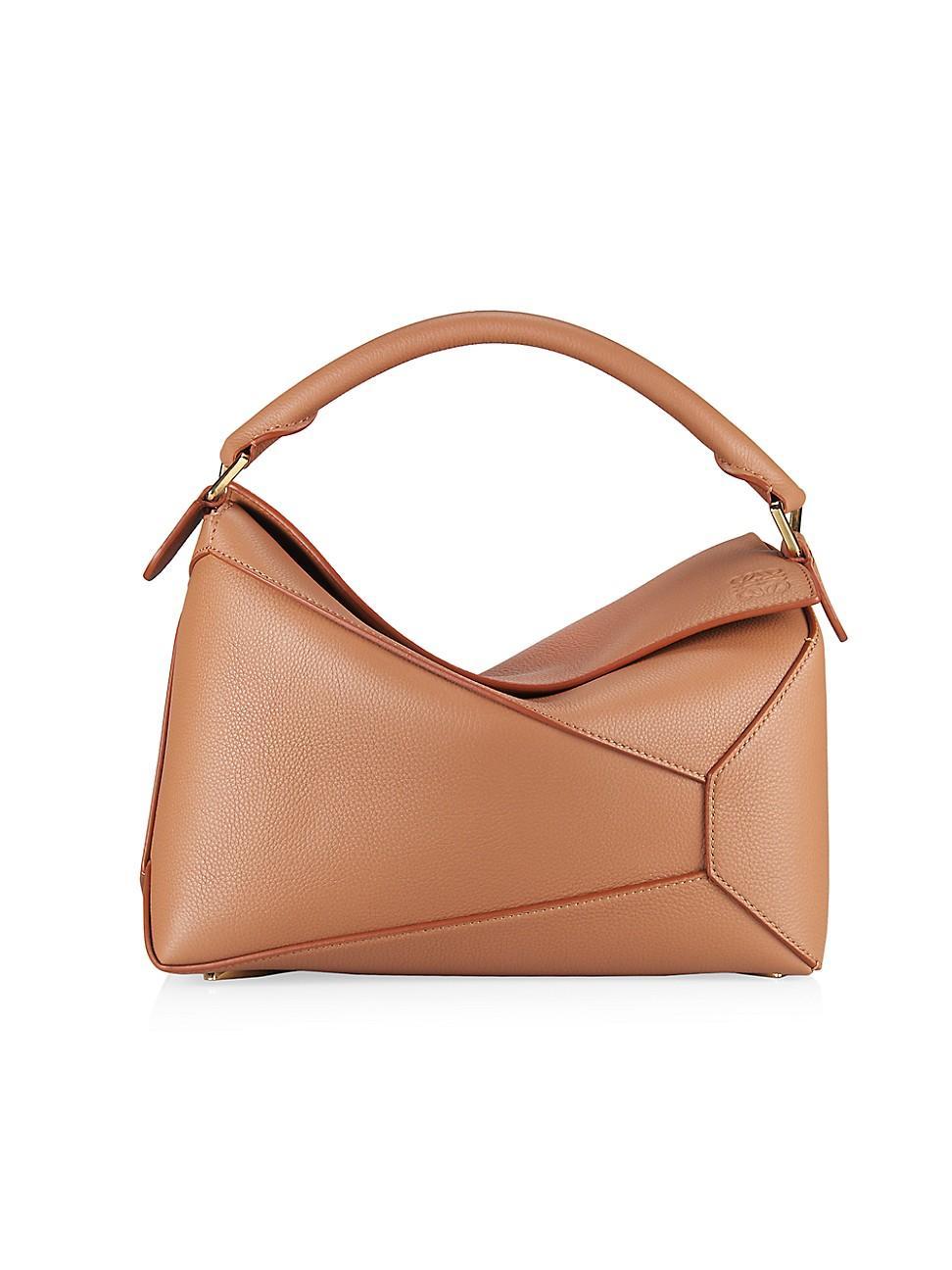 Puzzle Edge Leather Top-Handle Bag Product Image