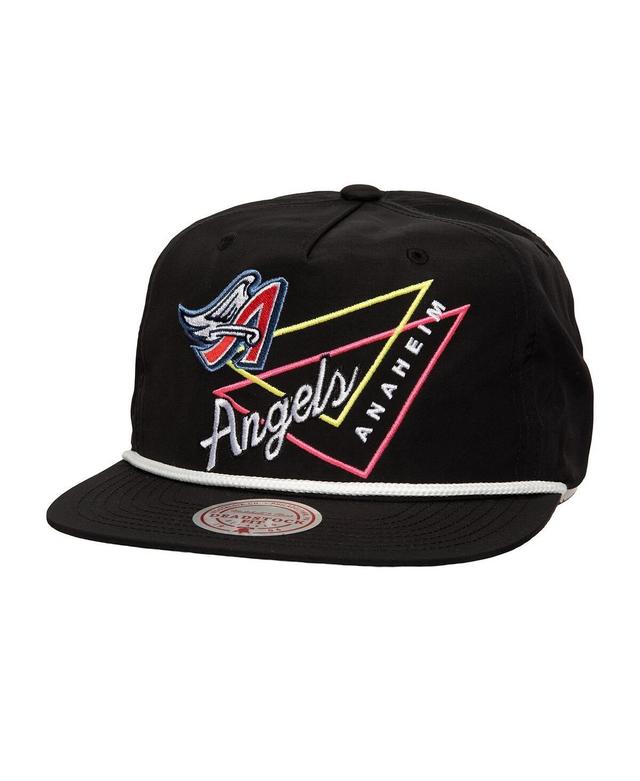 Mitchell & Ness Mens Black California Angels Pew Pew Deadstock Adjustable Hat Product Image