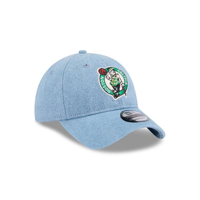 Boston Celtics Washed Denim 9TWENTY Adjustable Hat Male Product Image