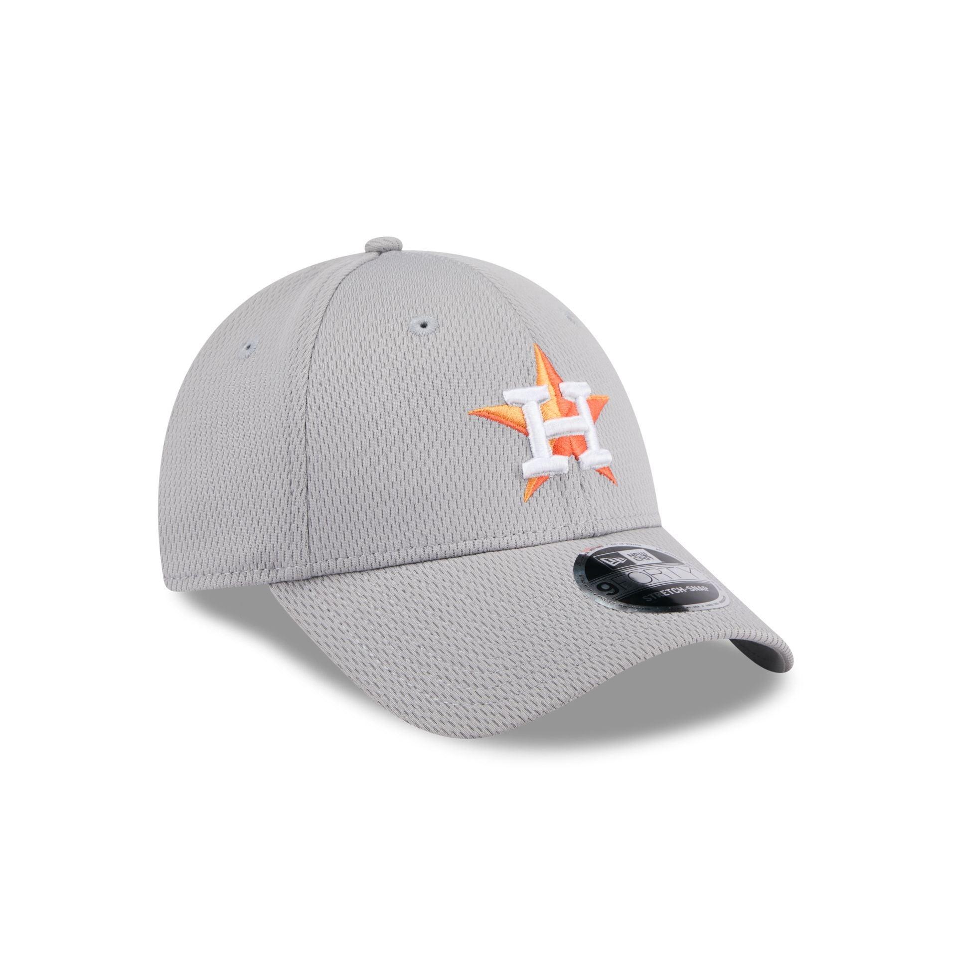 Houston Astros Gray 9FORTY Stretch-Snap Hat Male Product Image