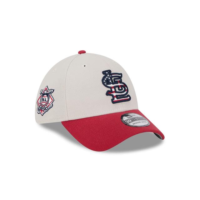 St. Louis Cardinals Independence Day 2024 39THIRTY Stretch Fit Hat Male Product Image