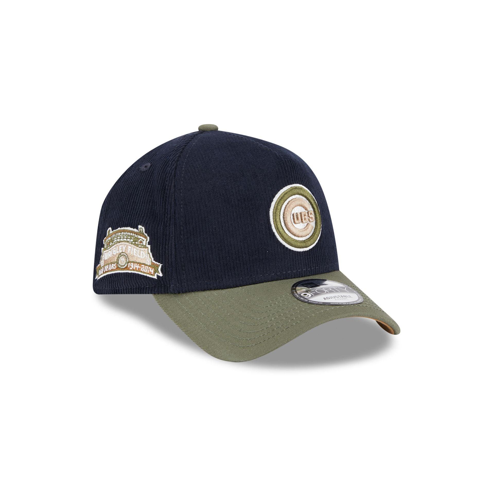 Chicago Cubs Navy 9FORTY A-Frame Snapback Hat Male Product Image