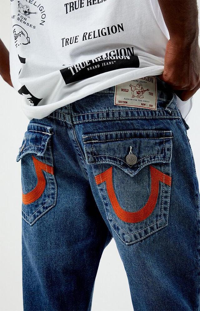 True Religion Men's Ricky Straight Flap Logo Jeans Product Image