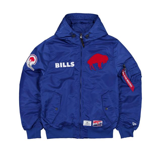 Alpha Industries x New York Giants L-2B Hooded Bomber Jacket Male Product Image