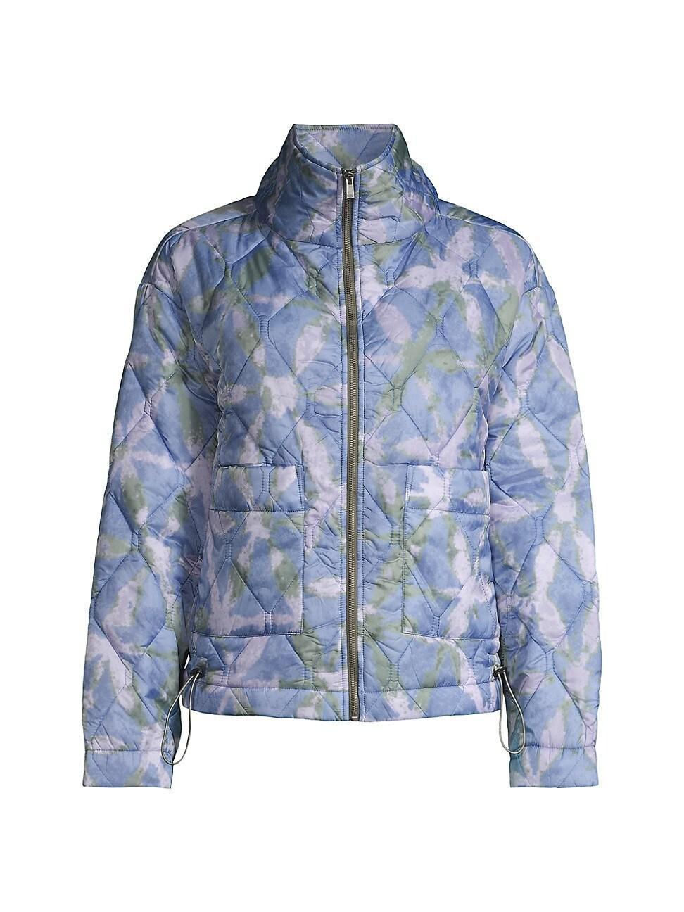 Womens Quilted Drawcord Puffer Jacket Product Image