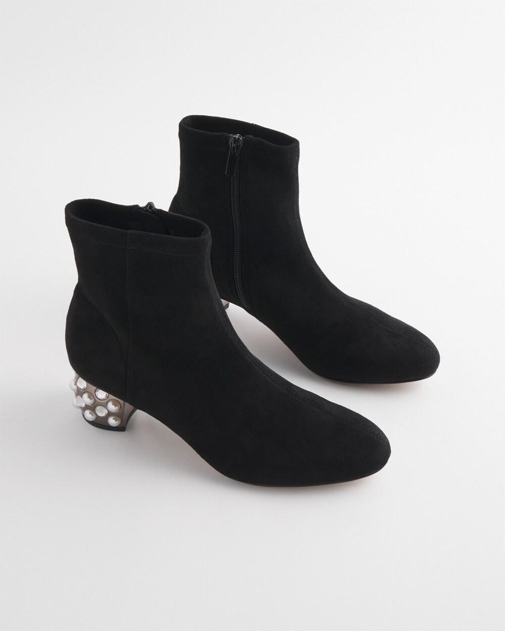 Danika Embellished Vegan Suede Boots Product Image