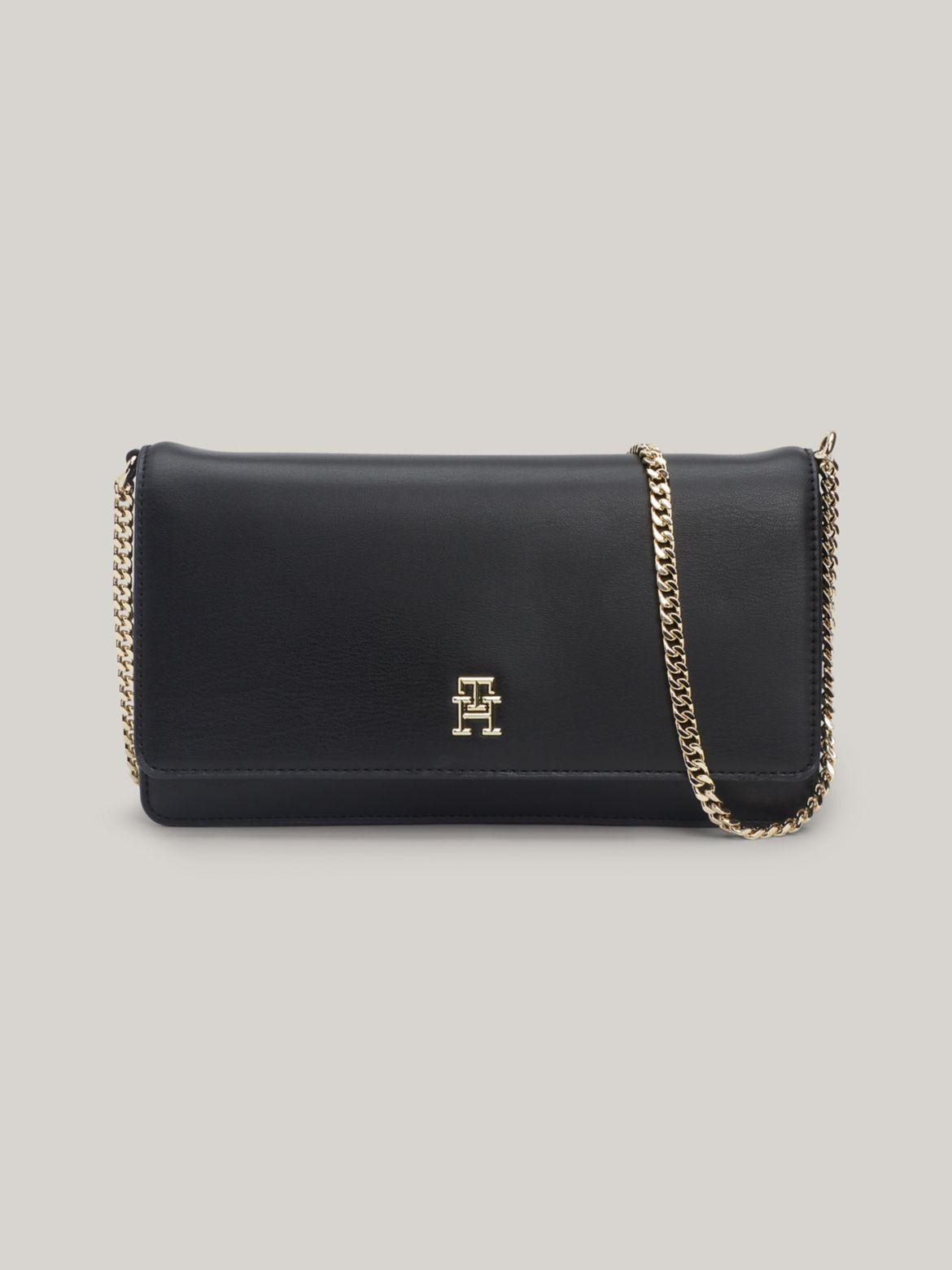 Tommy Hilfiger Women's Solid TH Logo Chain Crossbody Bag Product Image