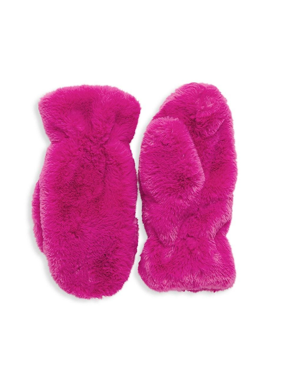 Womens Coco Faux Fur Flip-Top Mittens Product Image