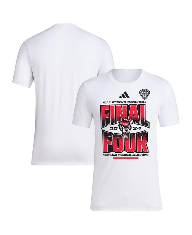 Unisex adidas White NC State Wolfpack 2024 NCAA Womens Basketball Tournament March Madness Final Four Locker Room T-Shirt Product Image