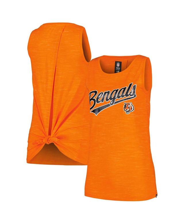 New Era Womens Orange Cincinnati Bengals Space Dye Active Tank Top Product Image