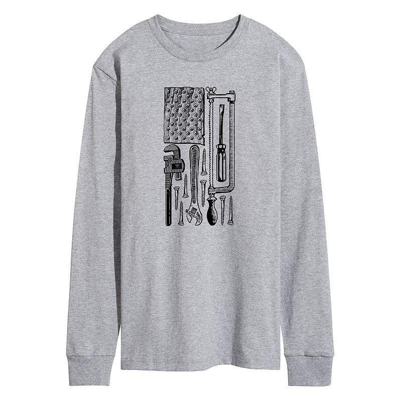 Mens Tool Flag Long Sleeve Graphic Tee Product Image