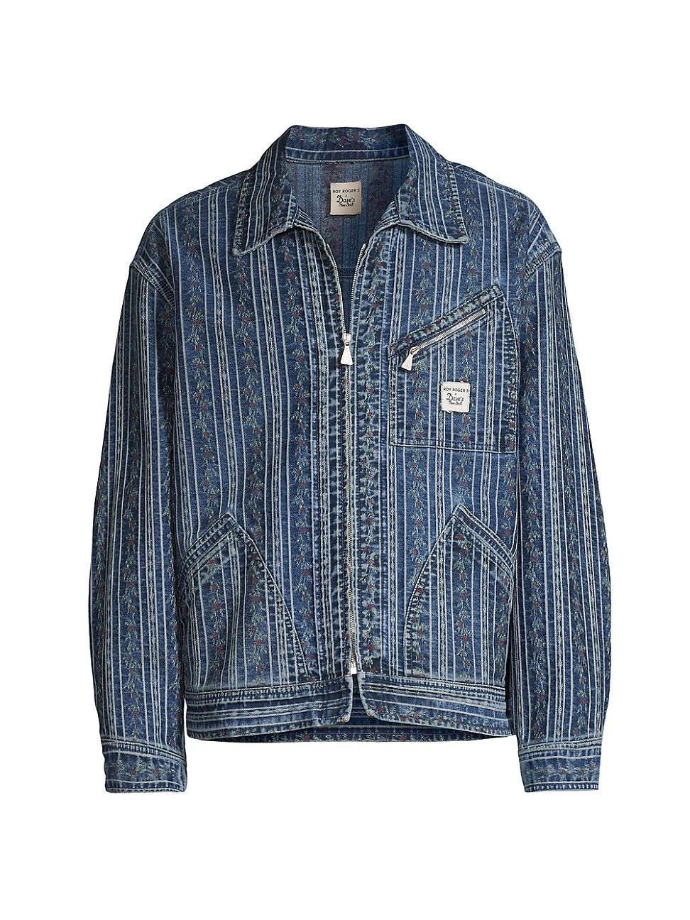 Mens Roy Rogers x Daves New York Denim Jacquard Short Work Jacket Product Image