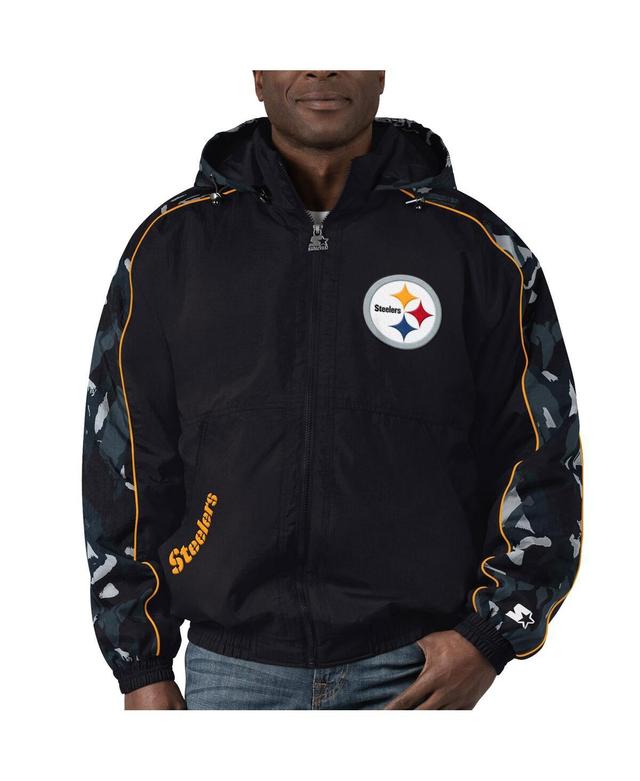 Mens Starter Pittsburgh Steelers Thursday Night Gridiron Full-Zip Hoodie Product Image