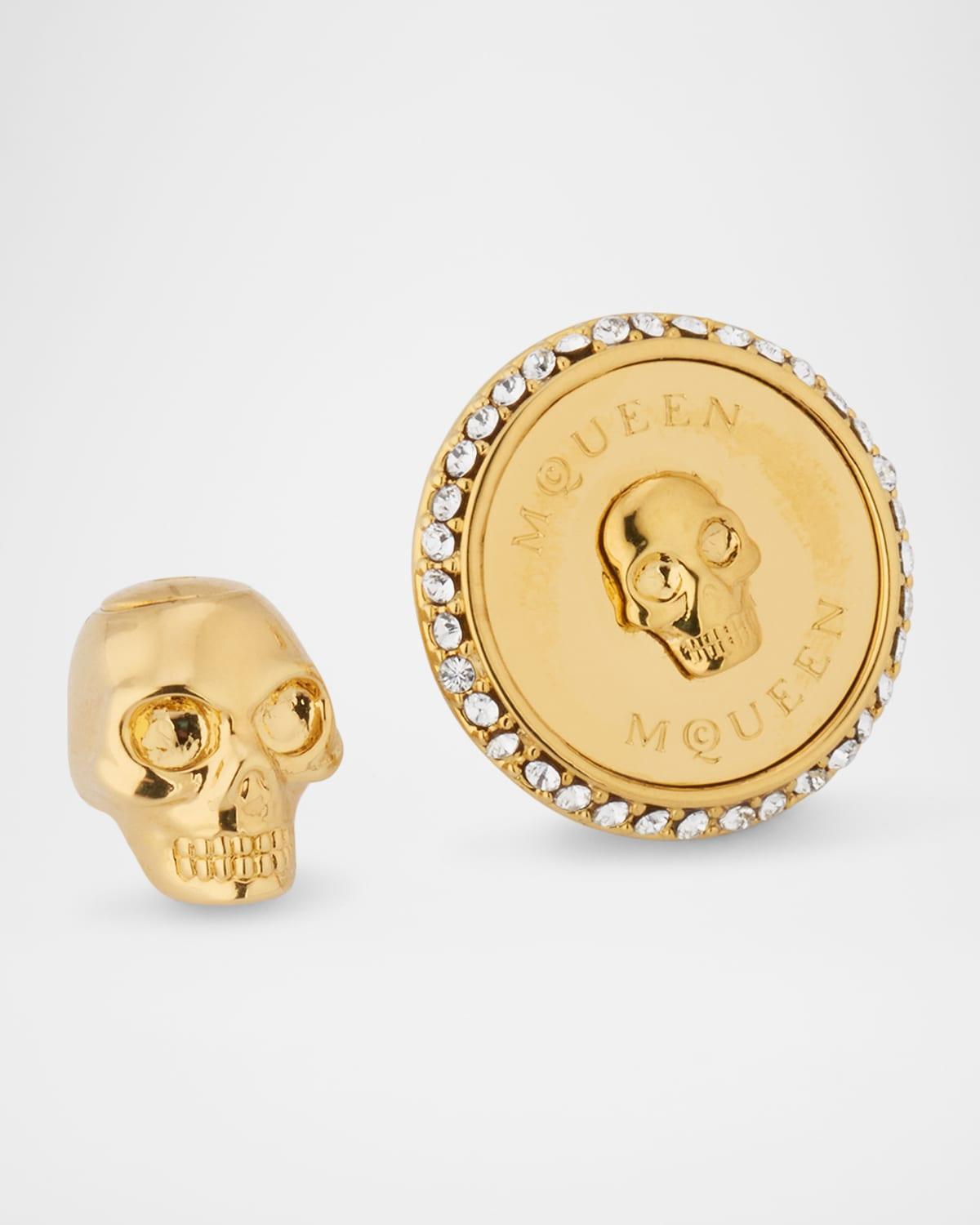 Mens Sovereign Skull Earring, Single Product Image