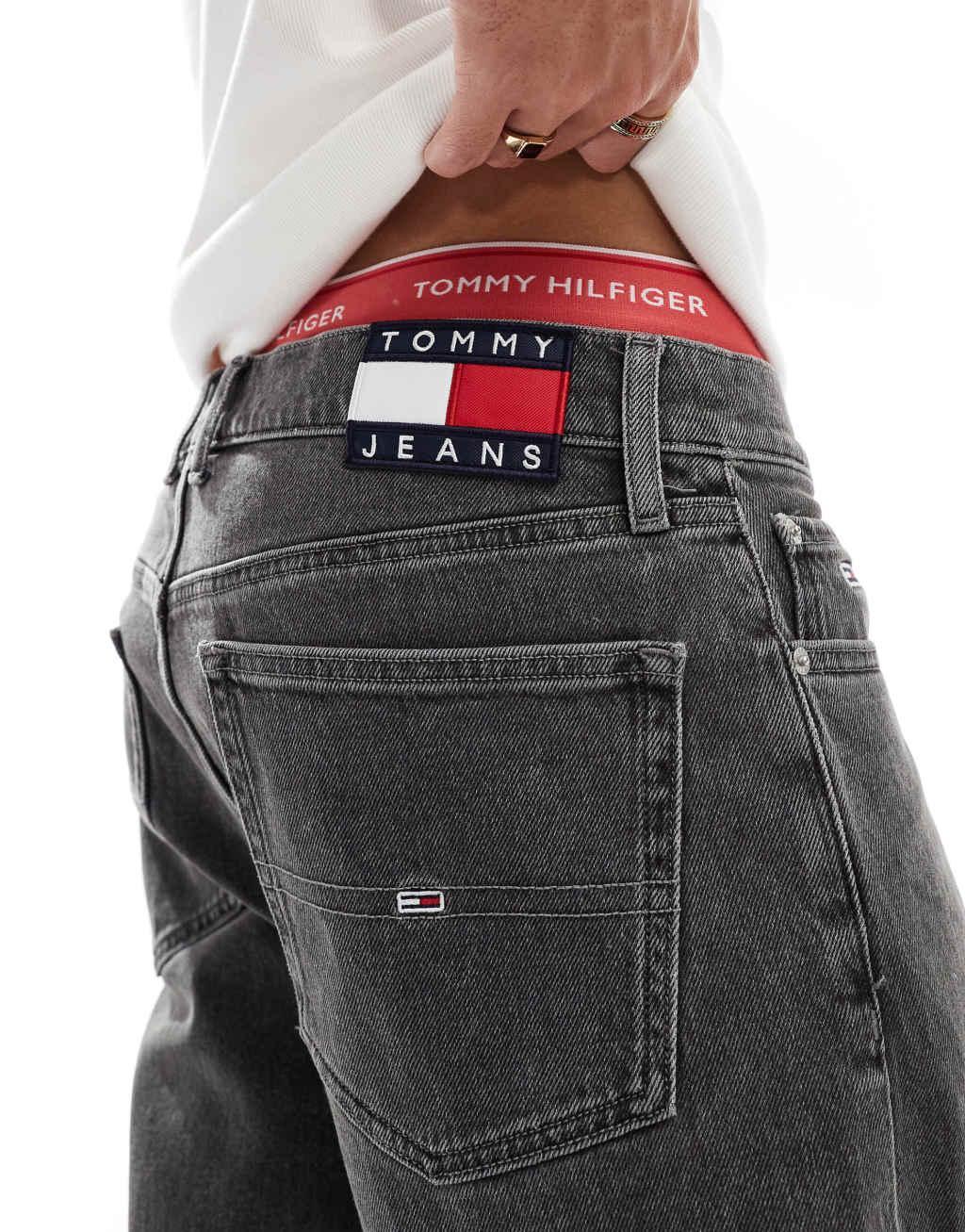 Tommy Jeans Isaac relaxed tapered jeans in black Product Image