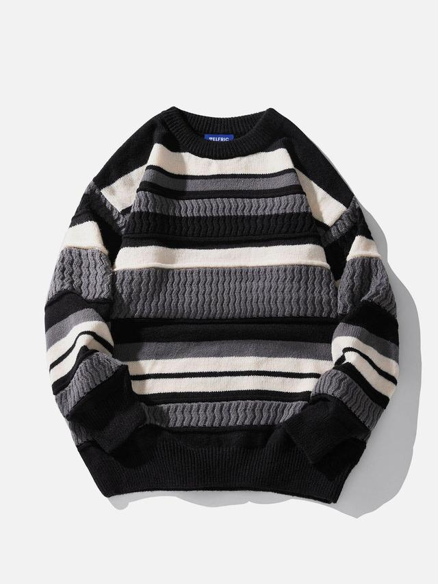 Aelfric Eden Stripe Color Blocking Sweater Product Image