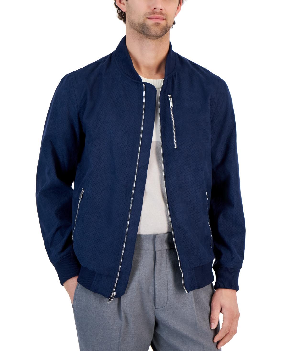 Alfani Mens Perforated Bomber Jacket, Created for Macys Product Image