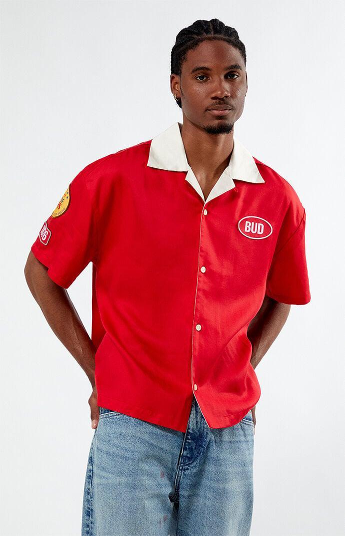 Budweiser Men's By PacSun Eagle Swoop Camp Shirt Product Image