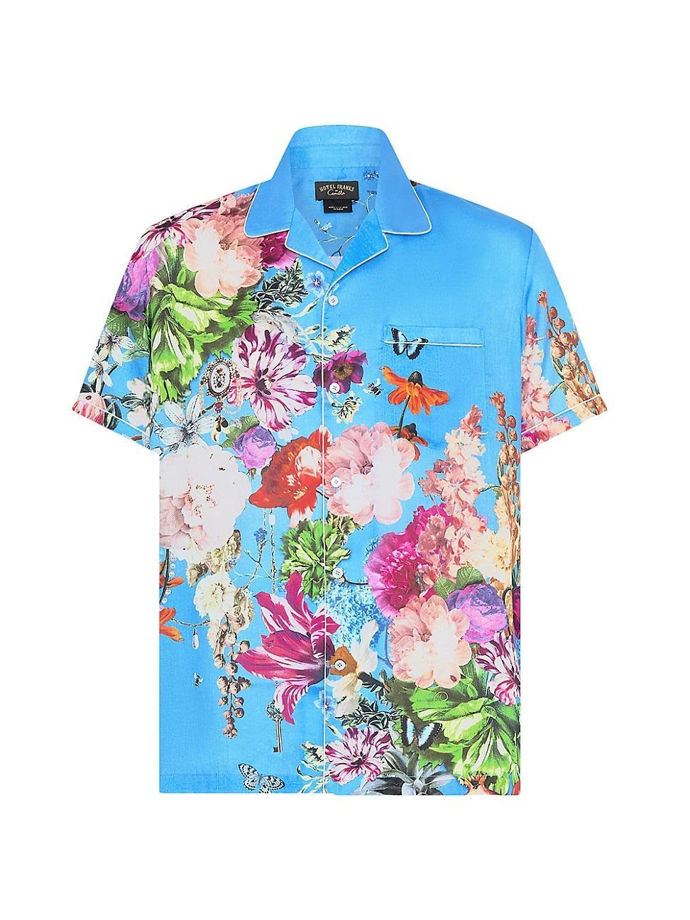 Mens Floral Camp Shirt Product Image