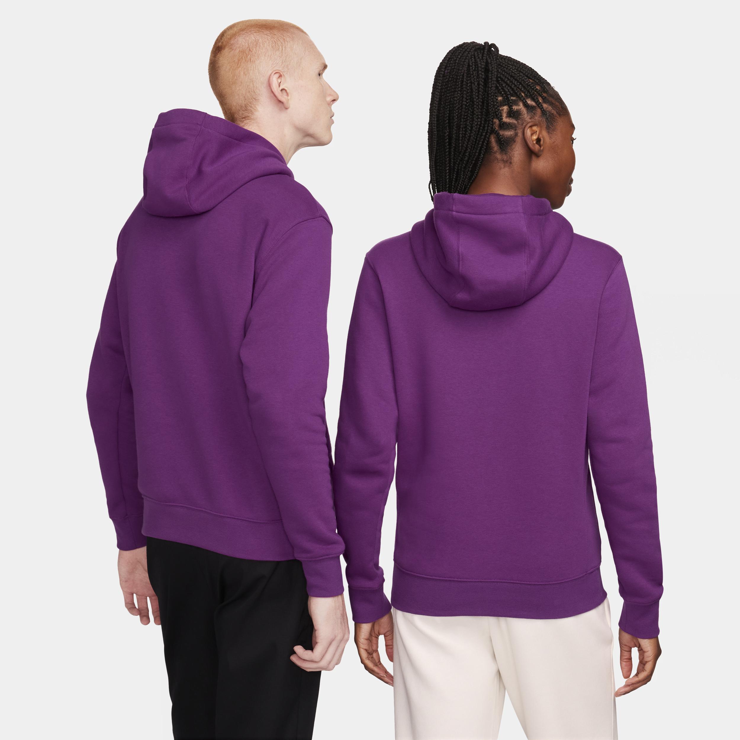 Nike Club unisex hoodie in viotech purple Product Image