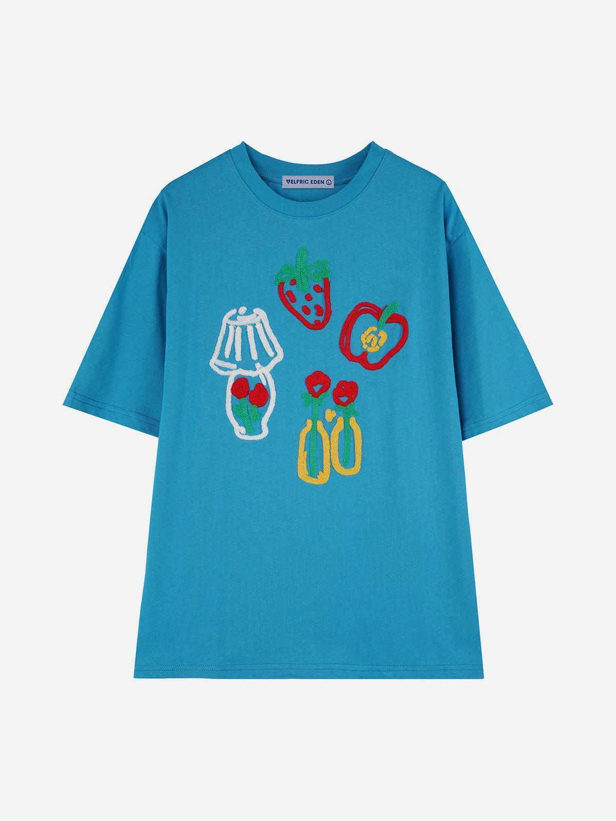 Aelfric Eden Knit Graphic Patchwork Tee Product Image