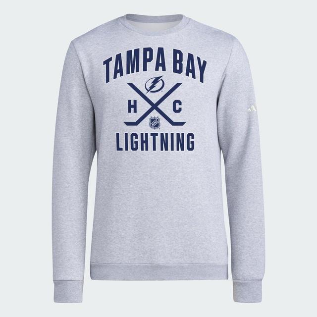 adidas Lightning Ice Hockey Long Sleeve Sweatshirt Medium Grey Heather 2XL Mens Product Image