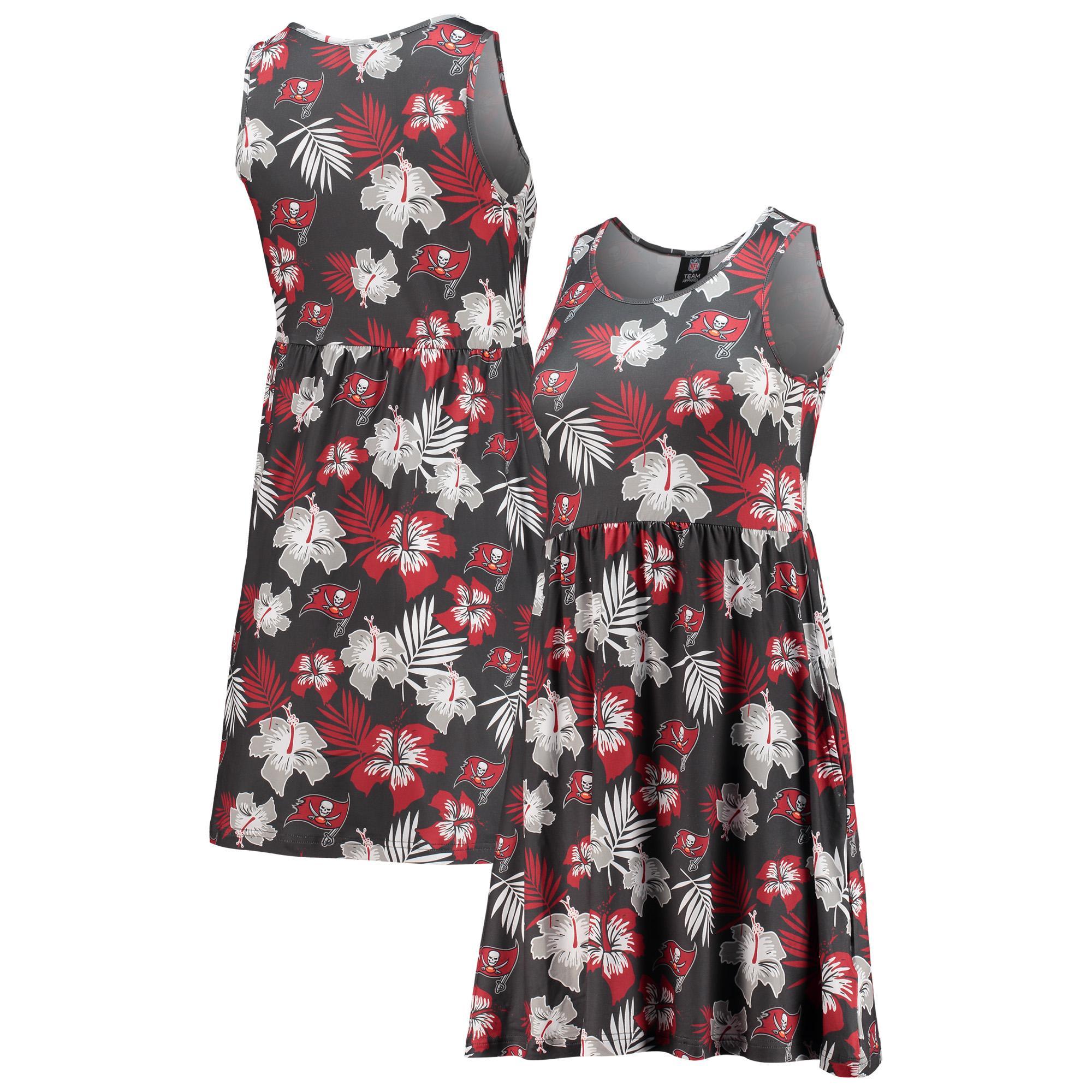 Womens Foco Red Tampa Bay Buccaneers Floral Sundress Product Image