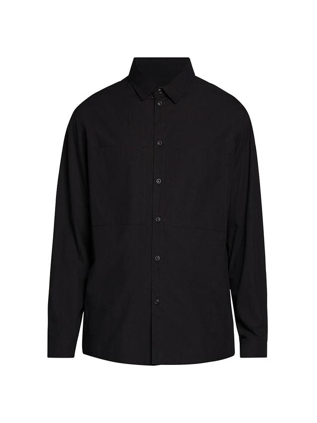 Mens Cotton Poplin Button Up Shirt Product Image