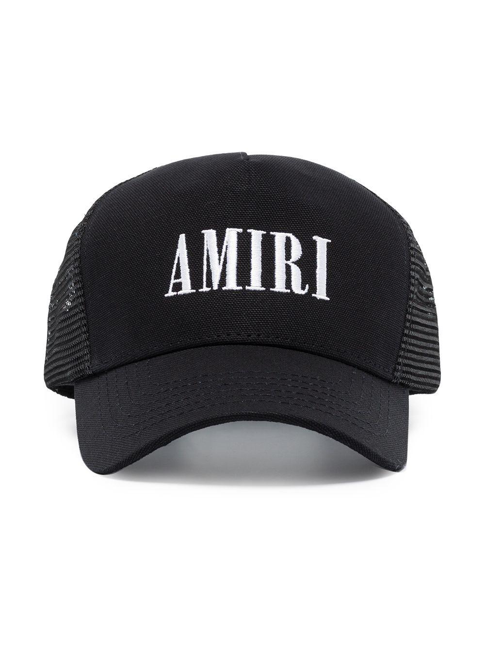 AMIRI Logo-embroidered Mesh Baseball Cap In Black Product Image