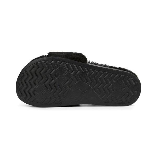 PUMA Leadcat 2.0 Fuzz Women's Slides in Black/White Product Image