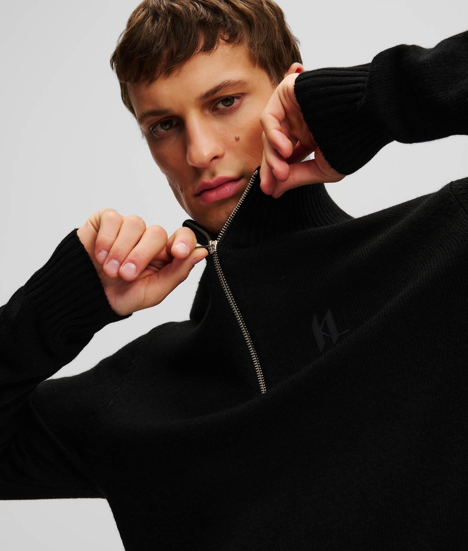 HALF-ZIP TURTLENECK SWEATER Product Image