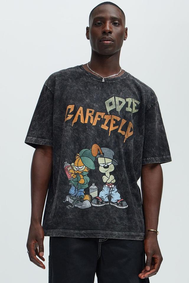 Garfield And Odie Short Sleeve Tee - Charcoal Product Image