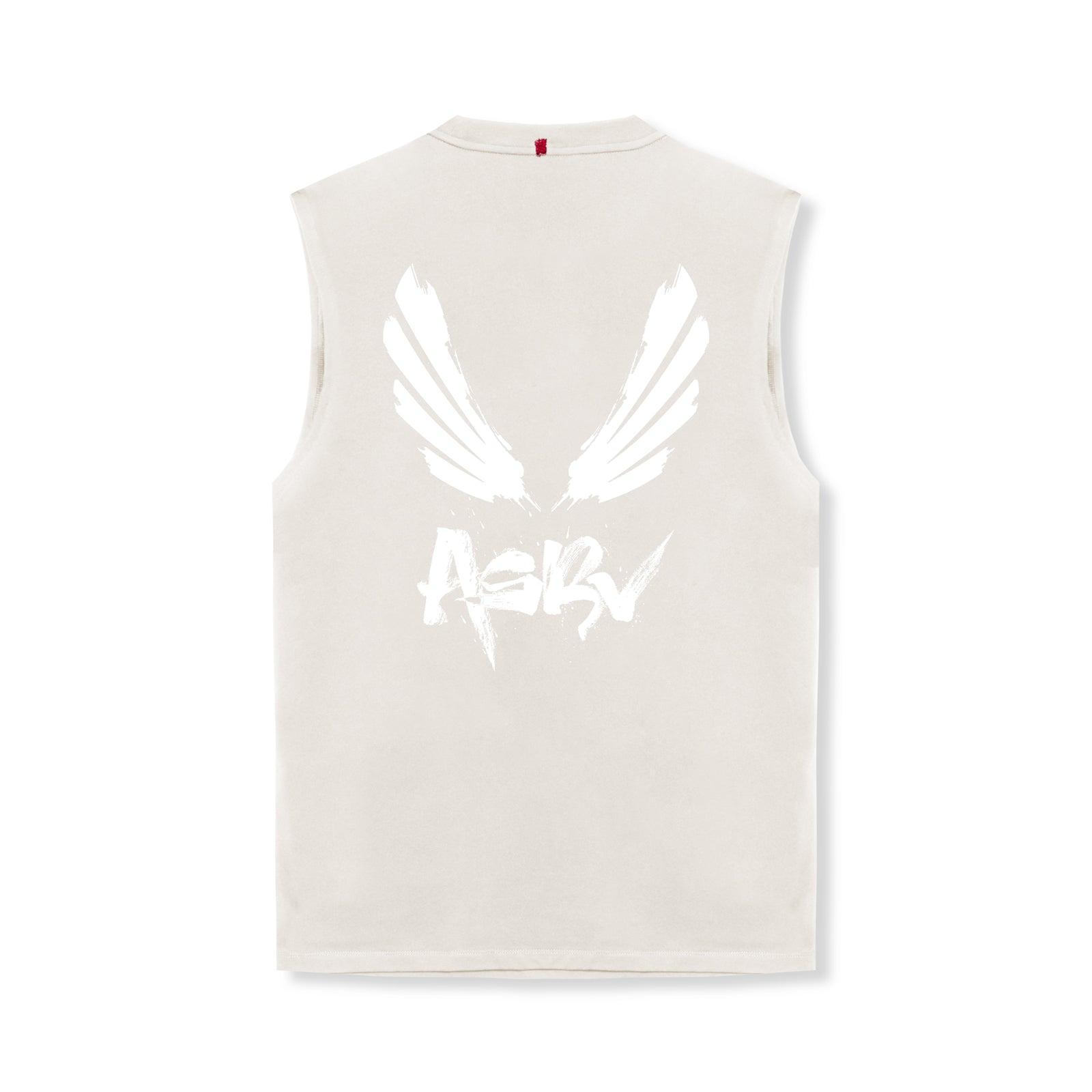 0807. Tech Essential™ Relaxed Cutoff - Stone/White "Brush Wings/ASRV" Product Image