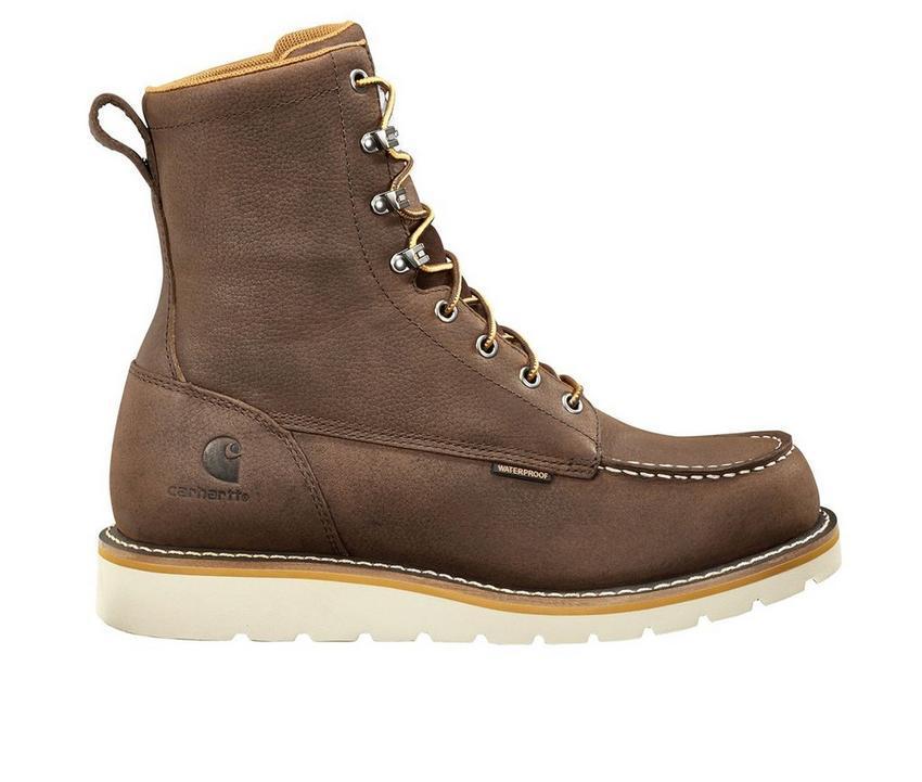 Men's Carhartt FW8095 WP MOC Wedge 8" Soft Toe Work Boots Product Image