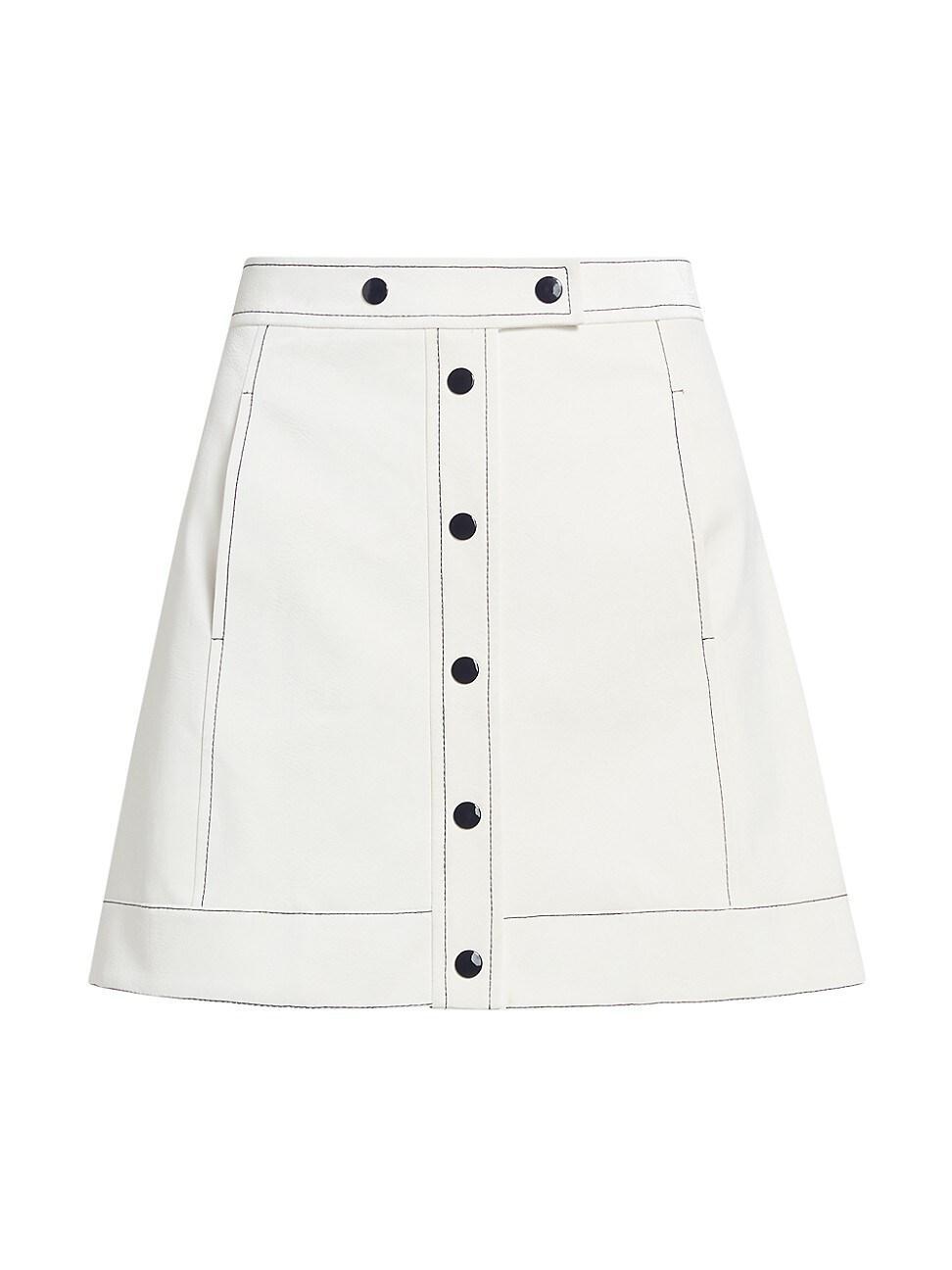 Womens Ciara Topstitch Miniskirt Product Image